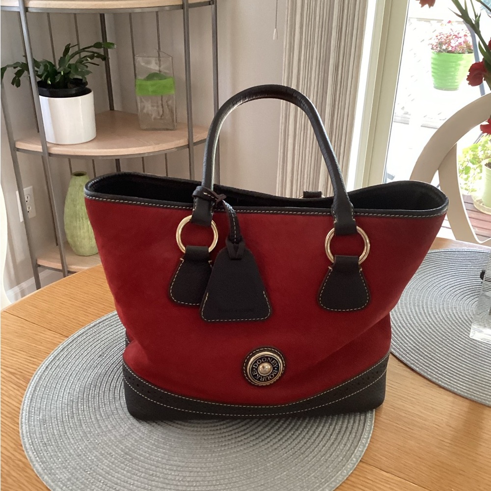 Dooney & Bourke Red and Black Tote